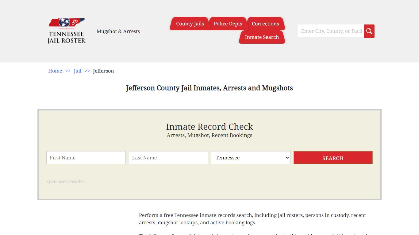 Jefferson County Jail Inmates, Arrests and Mugshots - Jail Roster Search